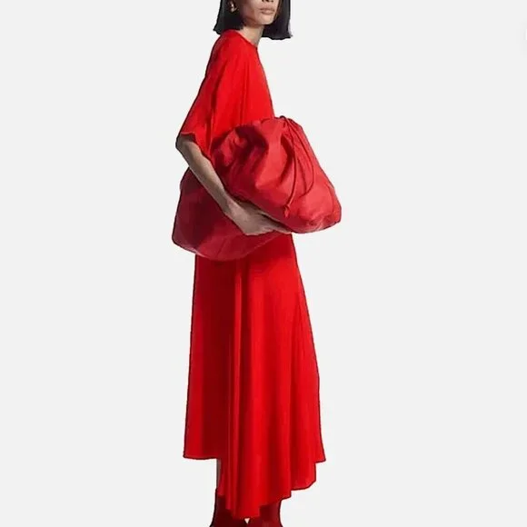 cos asymmetric draped midi dress New York One Shoulder Ruched Bodycon Mini Dress  Shop American Threads Women's Trendy Online Boutique White / L